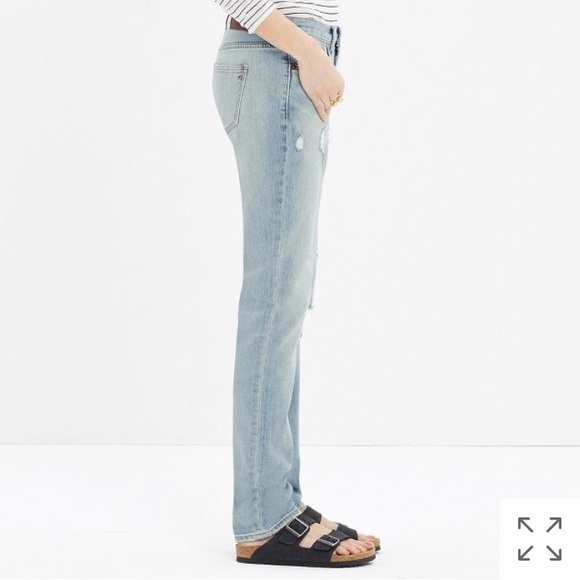 NWOT Madewell slim boyjean in kinsley wash - Picture 2 of 9